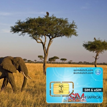 Sim Du Lịch Châu Phi 15 Ngày Tốc Độ Cao